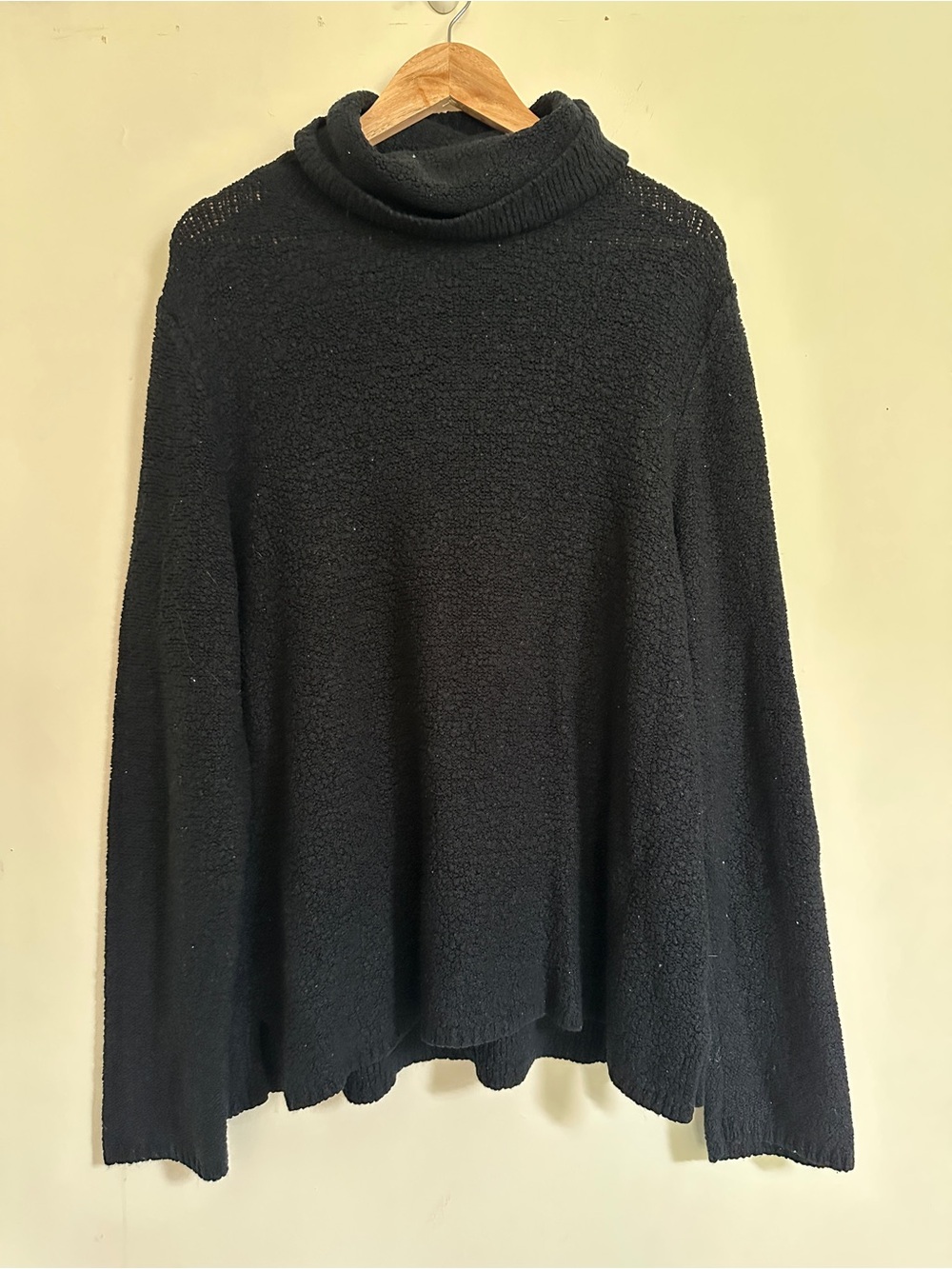 Chico’s Black Cowlneck Sweater